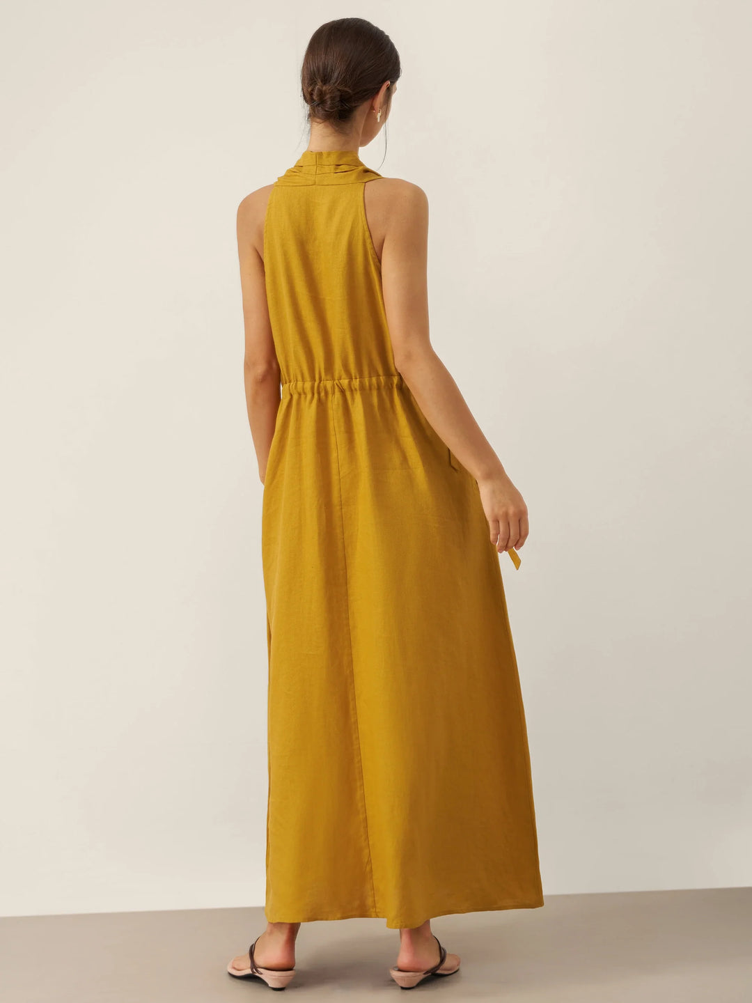 V-Neck Halter Maxi Dress BETH