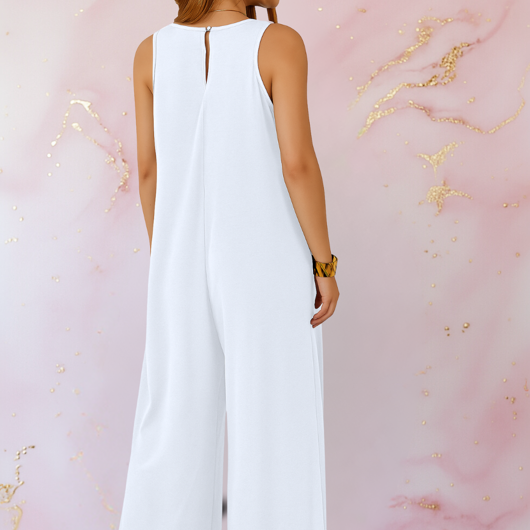 Wendy | Comfortable jumpsuit with V-neck and wide legs