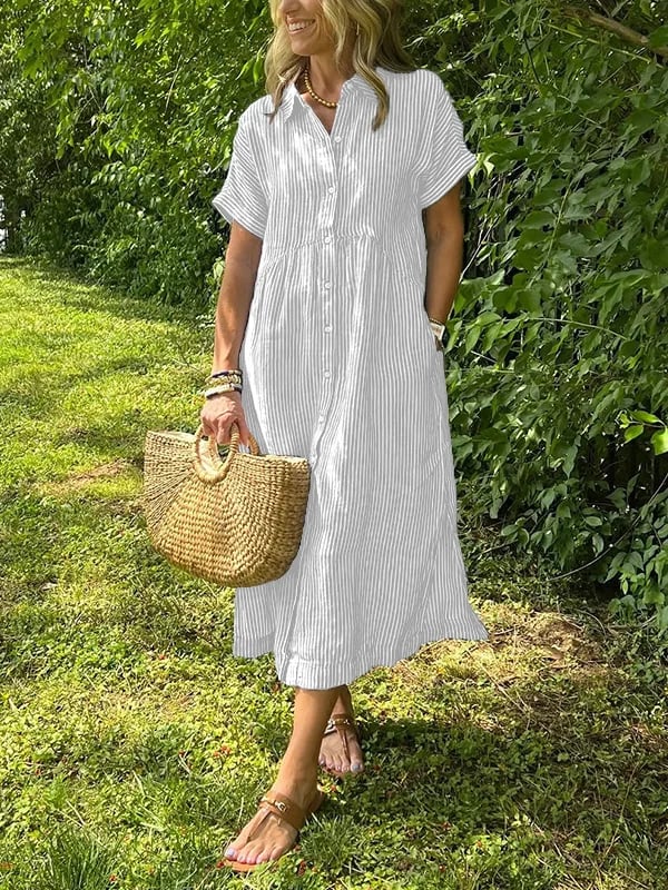 Arabella™ | Striped Shirt Dress