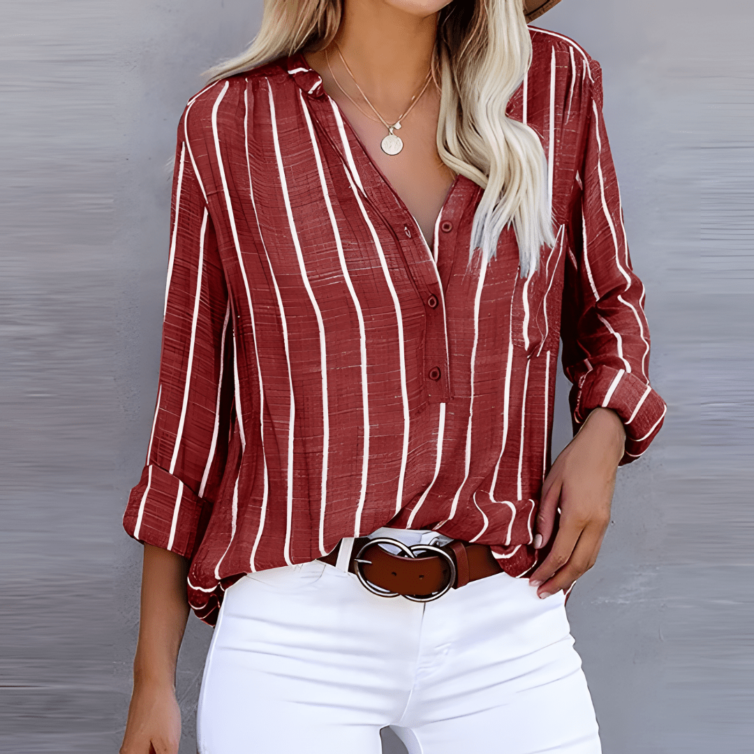 Elandra Striped Blouse