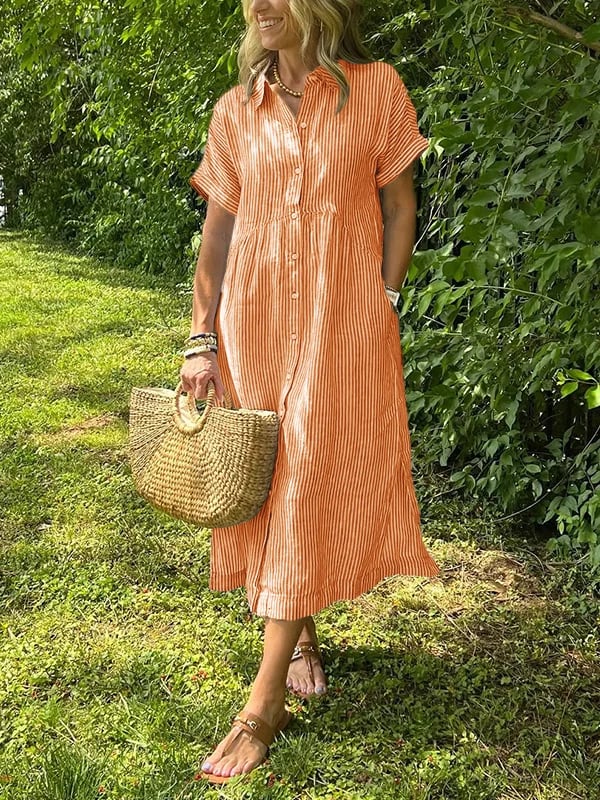 Arabella™ | Striped Shirt Dress