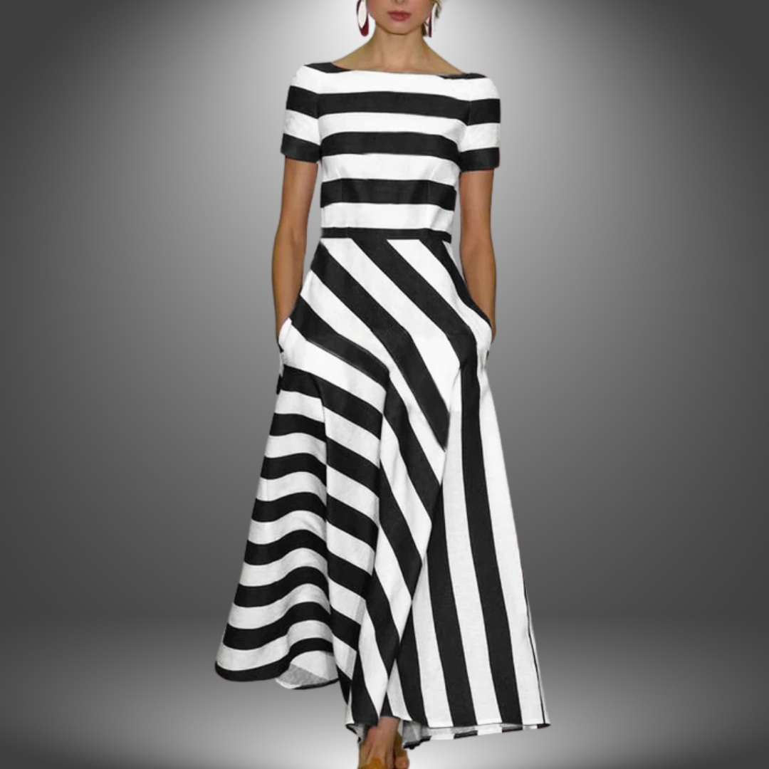 Jenny | Stylish Striped Maxi Dress