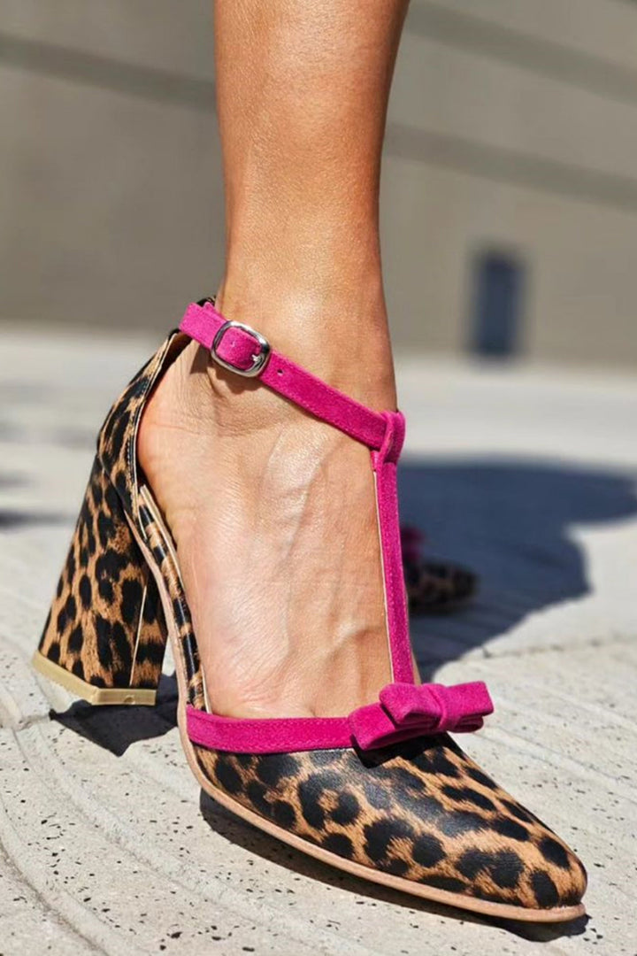 Marie | Stylish Comfortable Leopard Print Heels