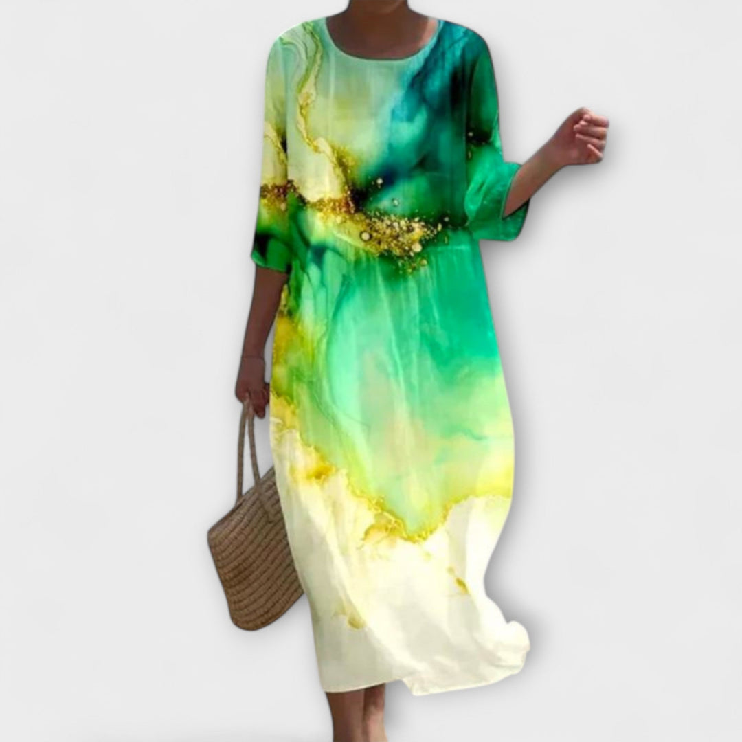 Marie | Stylish Floral Midi Dress