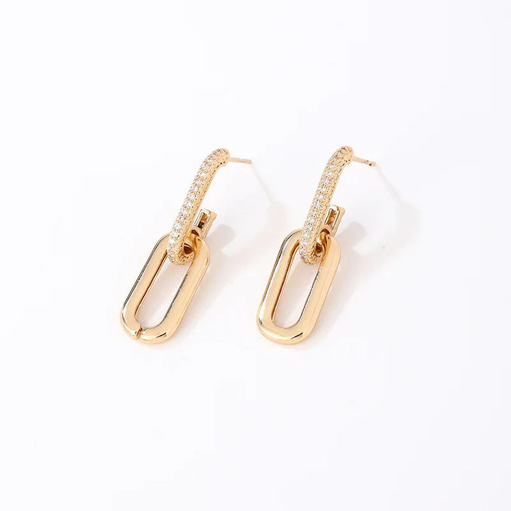 Pavé Loop Drop Earring