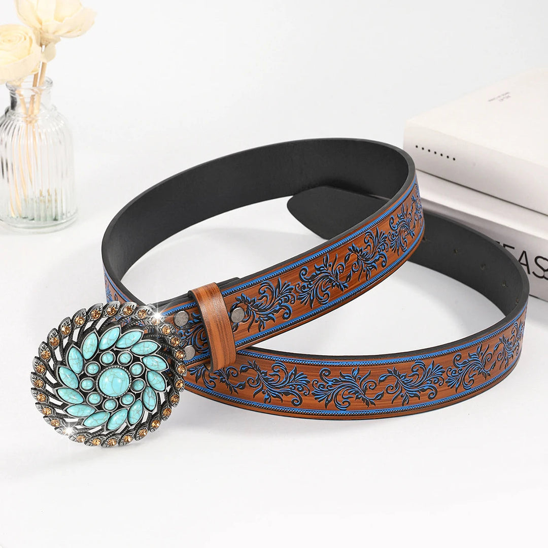 Heirloom Embossed Buckle Belt