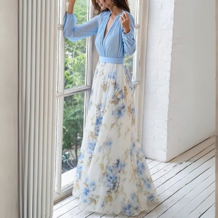 Autumn | Elegant Long Floral Dress