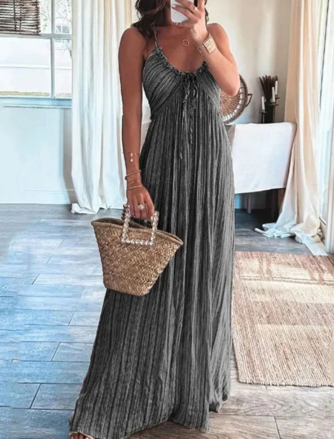 Karen | Elegant Halter Neck Maxi Dress