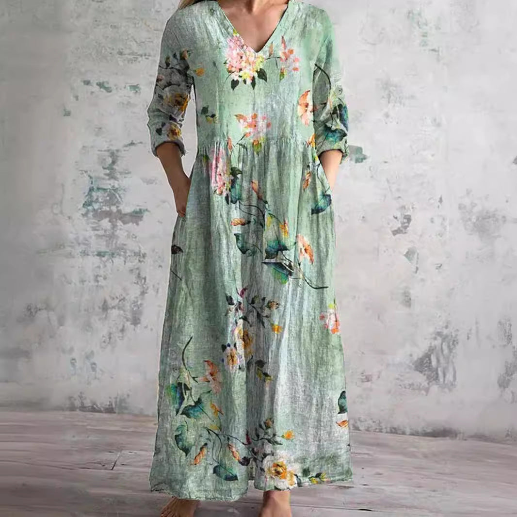 Sophie | Comfortable Summer Floral Maxi Dress