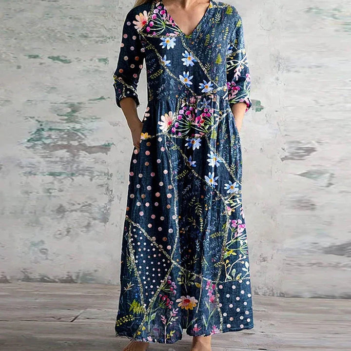 Sophie | Comfortable Summer Floral Maxi Dress