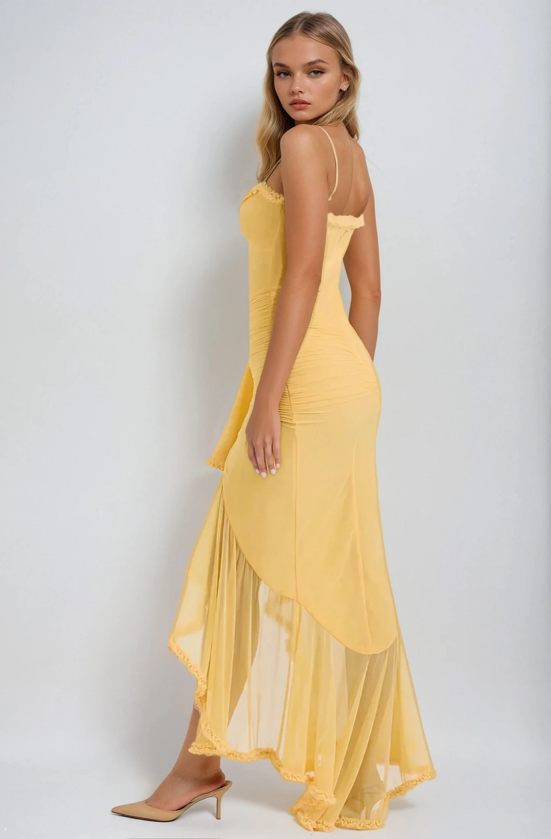 Ruby | Charming Ruffled Gown