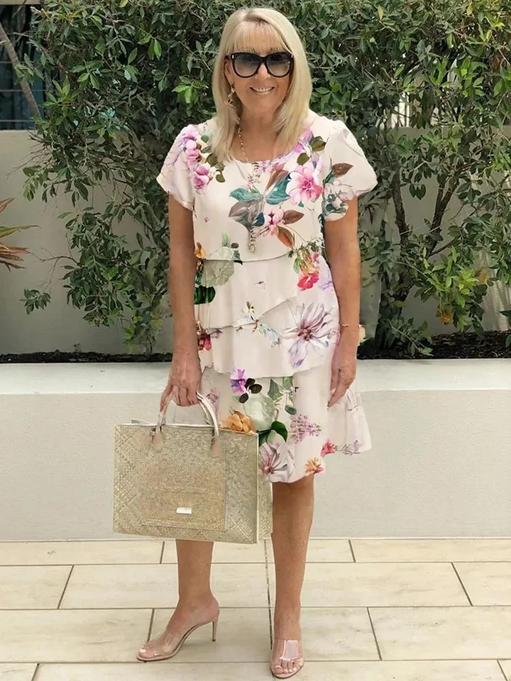 Emilia | Floral Ruffle Tiered Dress