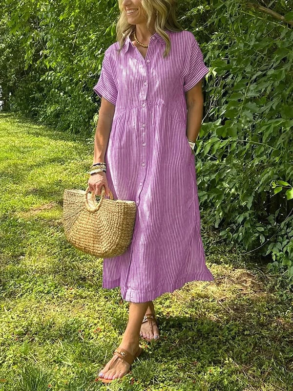 Arabella™ | Striped Shirt Dress