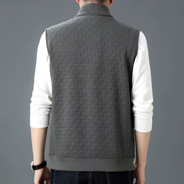 Vitro Checkered Knit Vest
