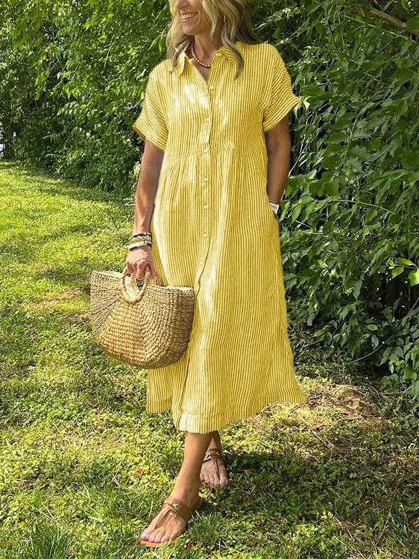 Arabella™ | Striped Shirt Dress