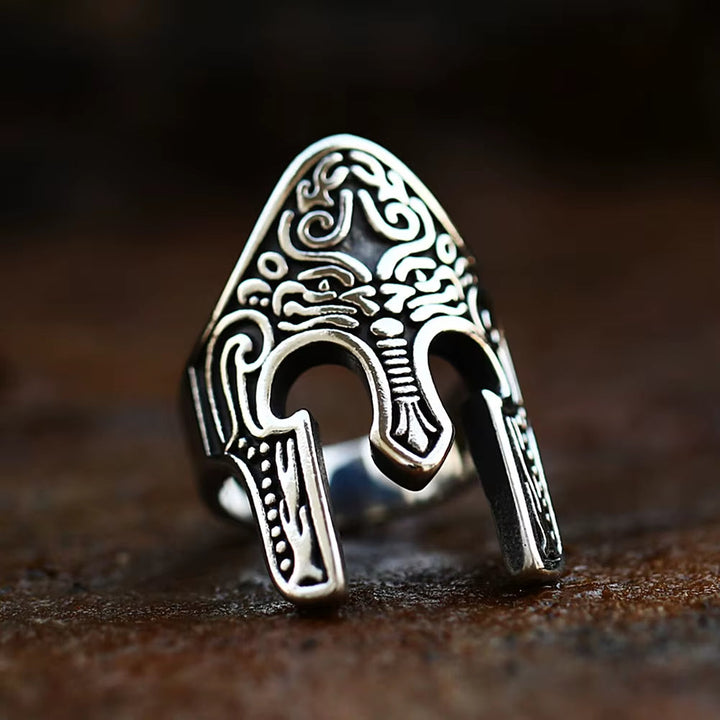 Warrior's Helm Stainless Steel Ring