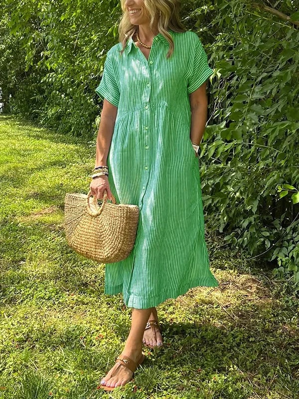 Arabella™ | Striped Shirt Dress