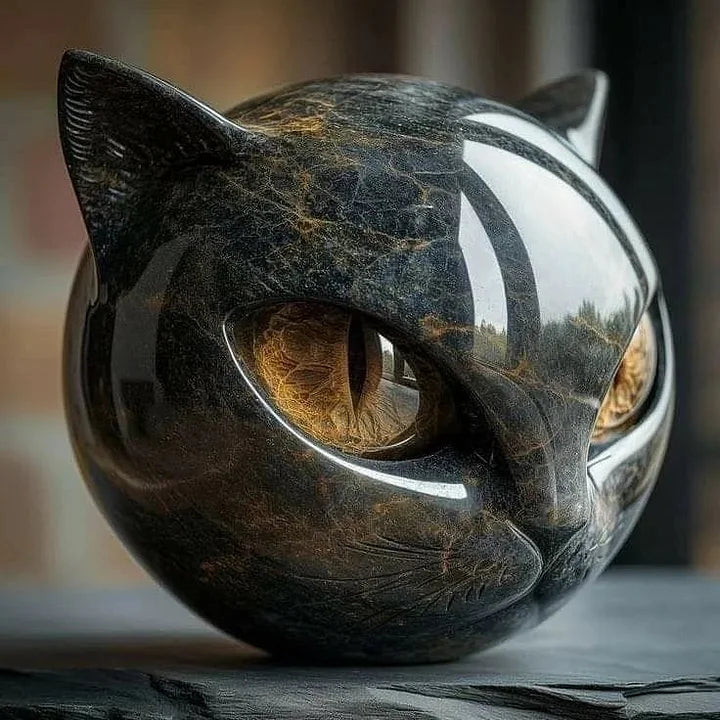 Lovera | Mysterious Black Cat Sculpture