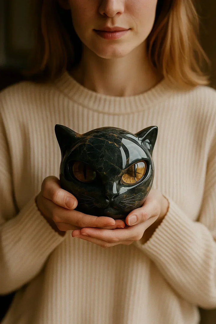 Lovera | Mysterious Black Cat Sculpture