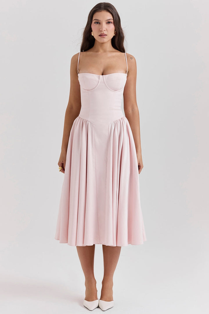 Celine Corset Midi Dress