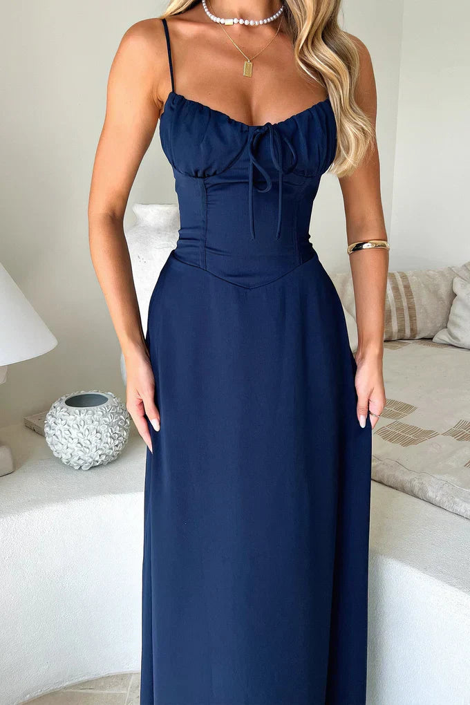 Camila | Elegant Thin Strap Maxi Dress