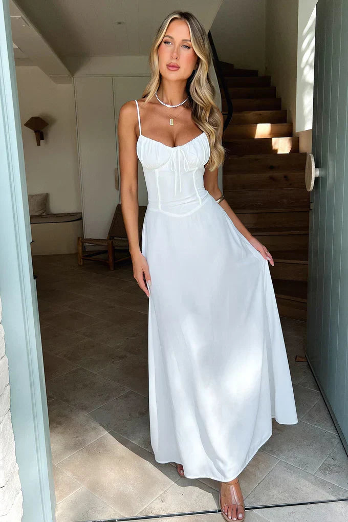 Camila | Elegant Thin Strap Maxi Dress