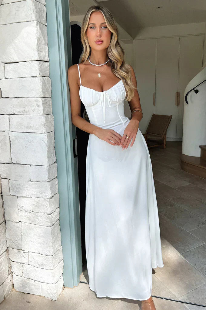 Camila | Elegant Thin Strap Maxi Dress