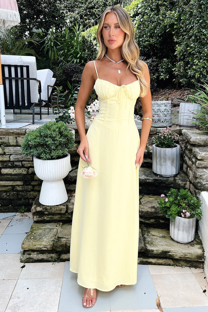 Camila | Elegant Thin Strap Maxi Dress